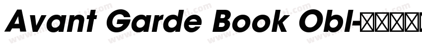 Avant Garde Book Obl字体转换